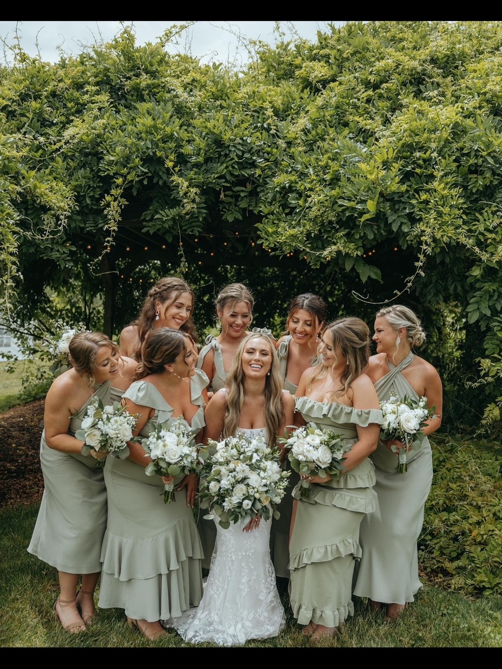 Show Me Your MuMu Bridesmaid Greta Dress Moss Green - Picture 4 of 7